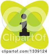 Clipart Of A Green Letter I Information App Icon Design Element Royalty Free Vector Illustration