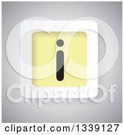 Clipart Of A Black Yellow And White Letter I Information App Icon Design Element Over Shading Royalty Free Vector Illustration by ColorMagic