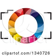 Poster, Art Print Of Camera With A Colorful Shutter Lens