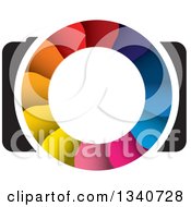 Poster, Art Print Of Camera With A Colorful Shutter Lens 3