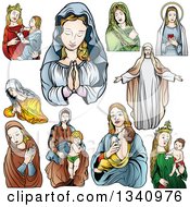 Poster, Art Print Of Virgin Mary Designs