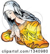 Poster, Art Print Of Praying Virgin Mary 3