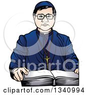 Poster, Art Print Of Bishop With A Bible