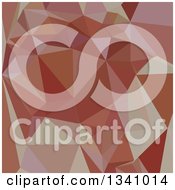 Poster, Art Print Of Low Poly Abstract Geometric Background Of Congo Pink