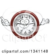 Poster, Art Print Of Cartoon Wall Clock Character