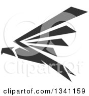 Poster, Art Print Of Dark Gray Flying Eagle