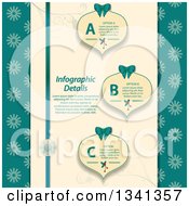 Infographic Christmas Ribbons And Baubles With Sample Text
