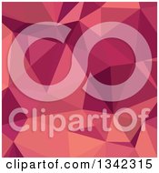 Poster, Art Print Of Low Poly Abstract Geometric Background Of Deep Cerise Purple