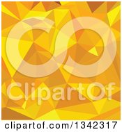 Poster, Art Print Of Low Poly Abstract Geometric Background Of Peridot Yellow