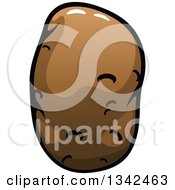 Poster, Art Print Of Cartoon Russet Potato 2