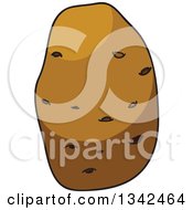 Poster, Art Print Of Cartoon Russet Potato 3
