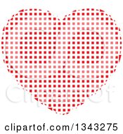 Poster, Art Print Of Red Heart Made Of Tiles