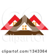 Poster, Art Print Of Red And Brown Roof Tops