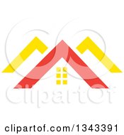 Poster, Art Print Of Red And Yellow Roof Tops