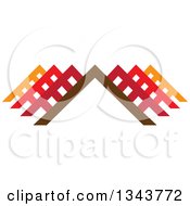 Clipart Of Colorful Pyramids Or Roof Tops 3 Royalty Free Vector Illustration by ColorMagic