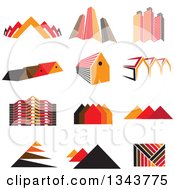 Poster, Art Print Of Pyramids City Buildings And Houses