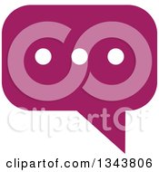 Poster, Art Print Of Purple Speech Balloon Chat App Icon Design Element
