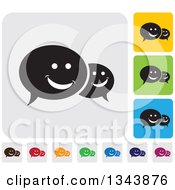 Poster, Art Print Of Rounded Corner Square Speech Balloon App Icon Design Elements 3