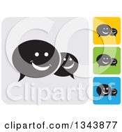 Poster, Art Print Of Rounded Corner Square Speech Balloon App Icon Design Elements 2