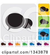 Poster, Art Print Of Rounded Corner Square Speech Balloon App Icon Design Elements