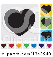 Poster, Art Print Of Rounded Corner Square Heart App Icon Design Elements 5