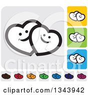 Poster, Art Print Of Rounded Corner Square Heart App Icon Design Elements 6