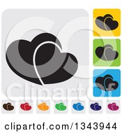Poster, Art Print Of Rounded Corner Square Heart App Icon Design Elements 2