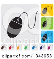 Poster, Art Print Of Rounded Corner Square Computer Mouse App Icon Design Elements