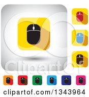 Poster, Art Print Of Rounded Corner Square Computer Mouse App Icon Design Elements 2