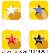 Poster, Art Print Of Rounded Corner Square Star App Icon Design Elements
