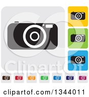Clipart Of Rounded Corner Square Camera App Icon Design Elements Royalty Free Vector Illustration by ColorMagic
