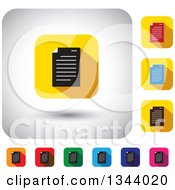Poster, Art Print Of Rounded Corner Square Document App Icon Design Elements