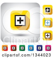 Poster, Art Print Of Rounded Corner Square Addition App Icon Design Elements