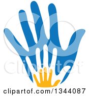 Poster, Art Print Of Child Hands Over A Parents Hand