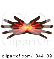 Poster, Art Print Of Pair Of Fanned Hands With Smaller Hands