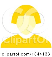 Clipart Of A Yellow Business Woman Avatar Royalty Free Vector Illustration by ColorMagic