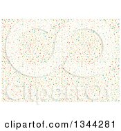 Clipart Of A Background Of Small Colorful Dots Royalty Free Vector Illustration by dero