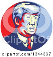 Donald Trump Stencil Portrait