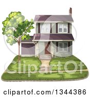 Poster, Art Print Of Front Yard And Home