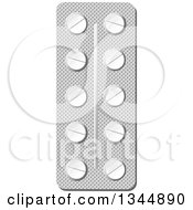 Clipart Of A Cartoon Blister Pill Package 2 Royalty Free Vector Illustration