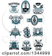 Poster, Art Print Of Nautical Designs With Sample Text