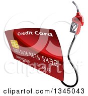Poster, Art Print Of Red Gas Pump Credit Card