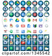 Poster, Art Print Of Round Square And Simple Android Application Icons