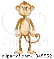 Poster, Art Print Of Cartoon Standing Monkey