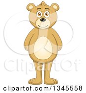 Poster, Art Print Of Cartoon Standing Teddy Bear