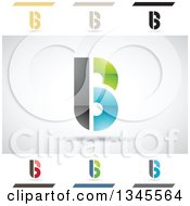 Clipart Of Abstract Letter B Design Elements Royalty Free Vector Illustration by cidepix