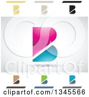 Clipart Of Abstract Letter B Design Elements Royalty Free Vector Illustration by cidepix