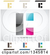 Poster, Art Print Of Abstract Letter C Design Elements