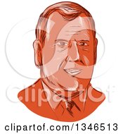 Poster, Art Print Of Retro Styled Face Of Chris Christie 2016 Presidential Candidate