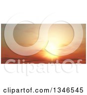 Poster, Art Print Of Beautiful Orange Sunset Sky